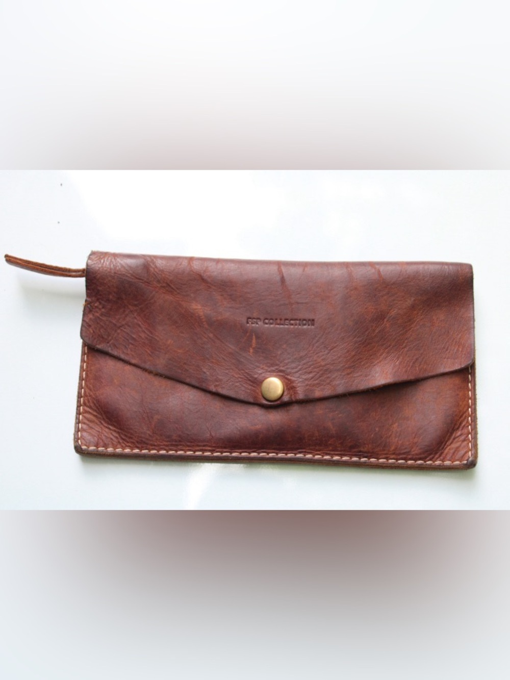 FSP collection leather clutch